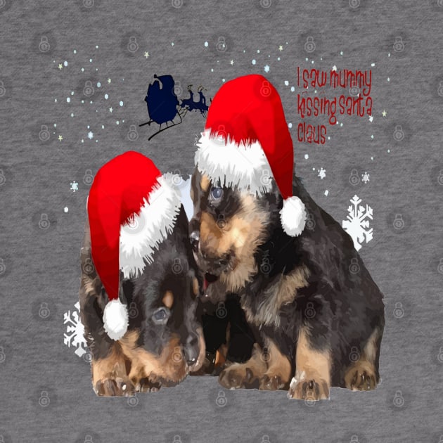 Holiday Ready Rottweilers A Puppy First Christmas by taiche